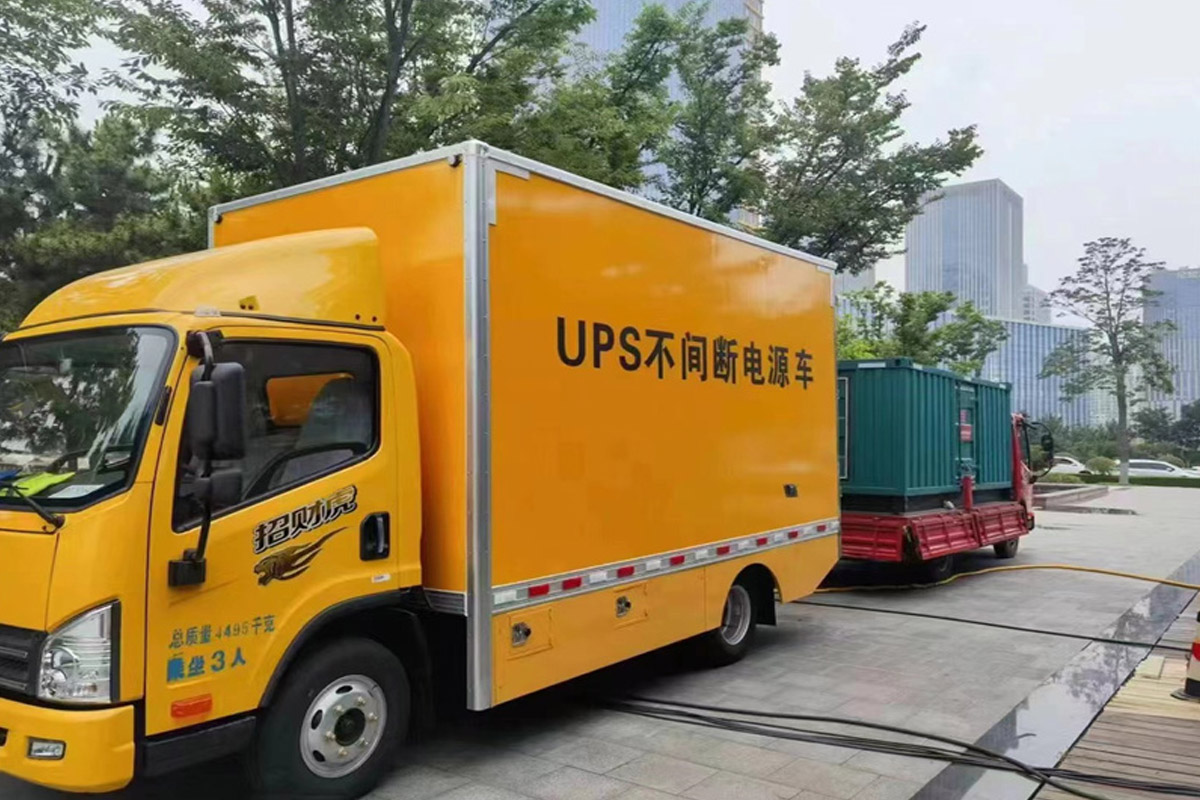 红塔发电机租赁施工现场